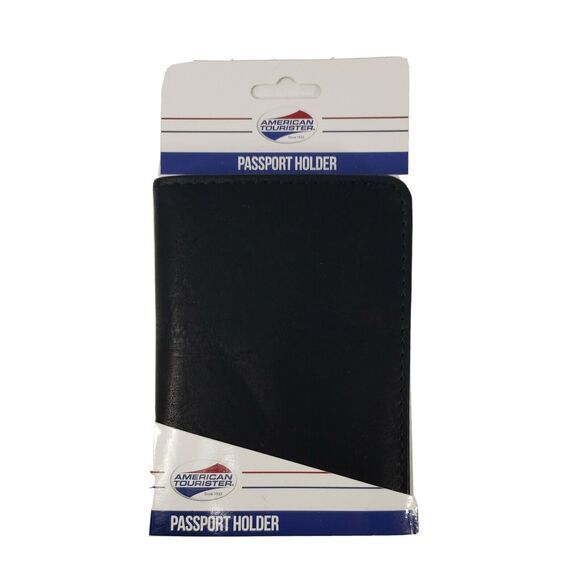 Passport Holder American Tourister Black NEW Protects RFID Chips Factory Package - Picture 2 of 12